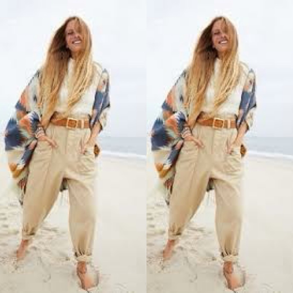 Free People Crossroads Oversized Poncho - Picture 2 of 2